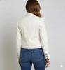 Lambskin Leather Jacket Handmade Women Genuine Trucker Stylish White Soft Casual
