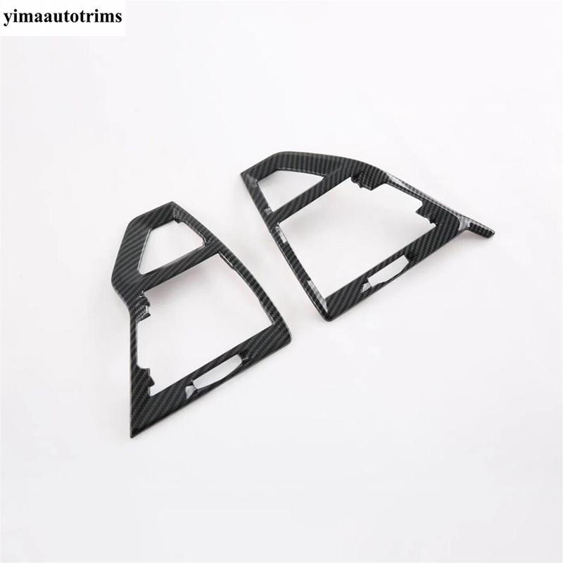 Gear Panel / Dashboard Frame / Window Lift /Navigation Strip Cover Trim For BMW X3 iX3 X4 G01   Carbon Fiber Accessories