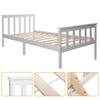Modern Wooden Single Bed Rack Frame with Headboard Bedroom Decoration Furniture
