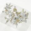 3D Flower Beaded Lace Fabric Applique Embroidery Sewing On Patches For Wedding Evening Dress Clothing Patch Sewing Accessories