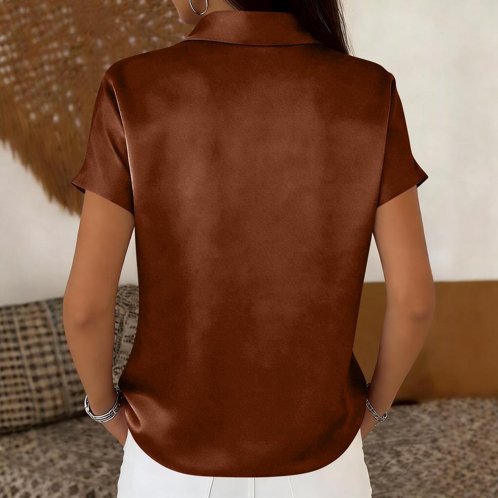 Женская модная повседневная цветная повседневная футболка с коротким рукавом