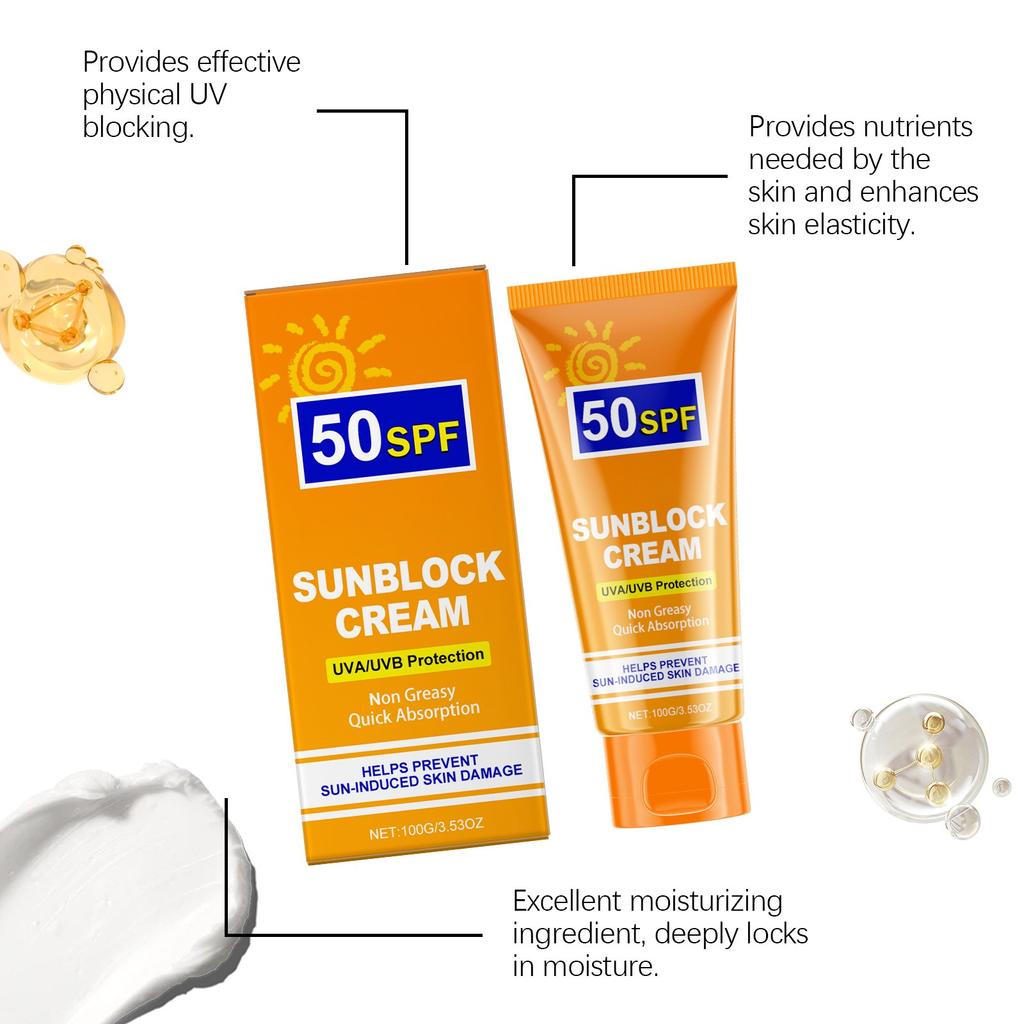 Tinted Sunscreen For Face, Sunscreen Balm, Moisturizing Sun Balm, SPF50 Sunscreen For Face With UV Care, Water Resistant And Non-Greasy Sunscreen 100g