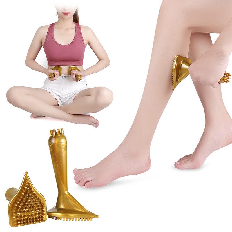 Массажная щетка Meridian Brush Антицеллюлитная треугольная массажная щетка для похудения тела