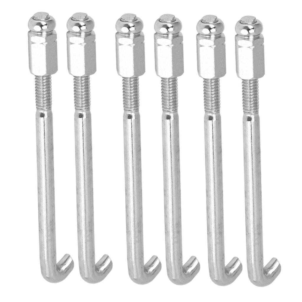 24 шт. Крючок для кронштейна банджо Серебристый металл Износостойкий Набор крючков для банджо Аксессуар для замены