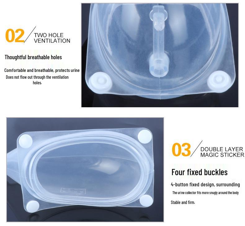 Мешок для сбора мочи для лежачих больных - Герметичная конструкция для недержания, подходит для пожилых мужчин и женщин