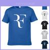 Мужская футболка Roger Federer Модная футболка Хлопковая Летняя Классическая Футболка с принтом Топы