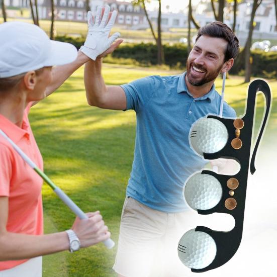 Держатель для мячей для гольфа Стойка для хранения мячей для гольфа для хранения 3 мячей и 6 ти Органайзер с зажимом для мячей Крепление к поясному ремню