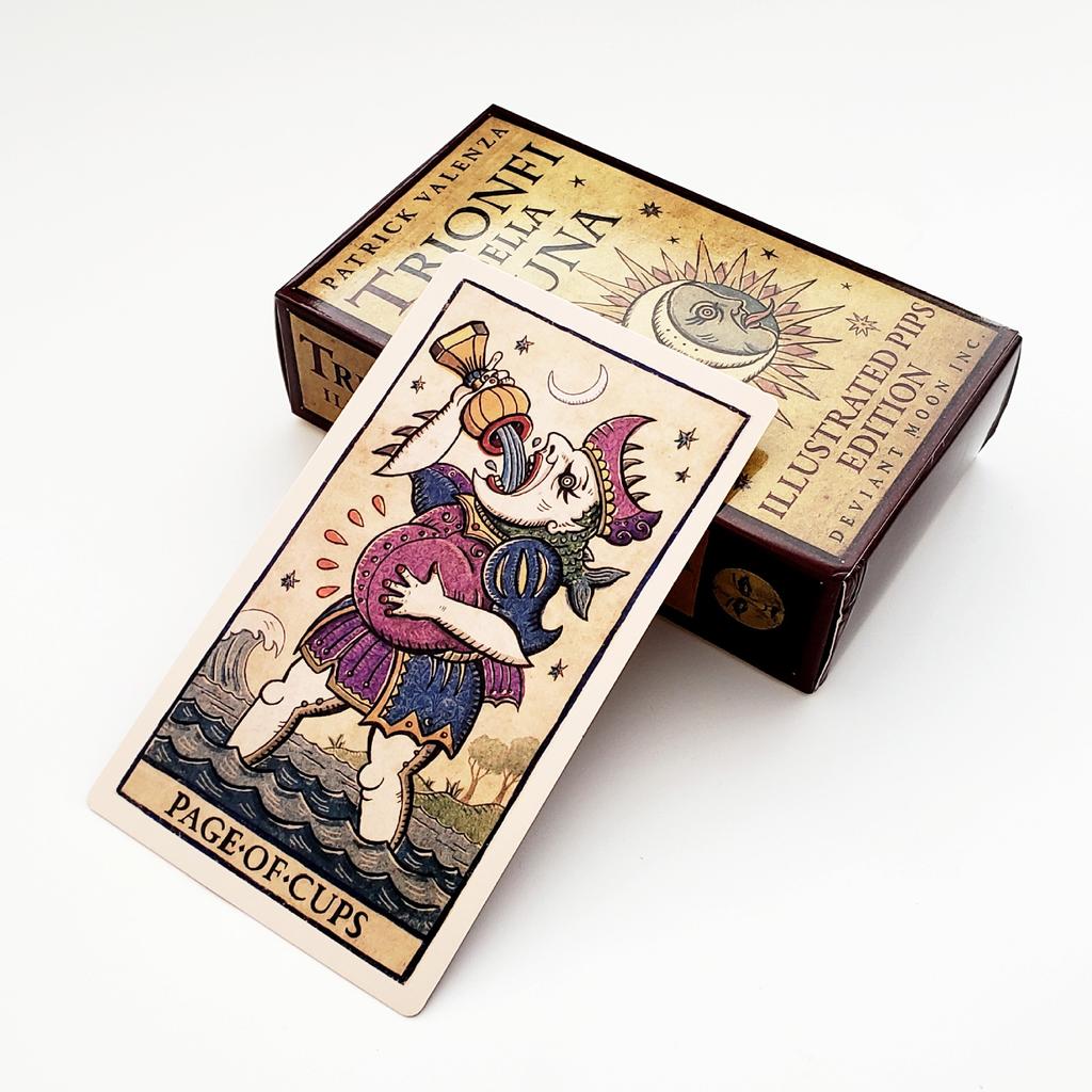 Trionfi Della Luna Oracle Cards Tarot Card Decks for Beginners Professionals Fortune Telling Cards Table Board Game Family Night