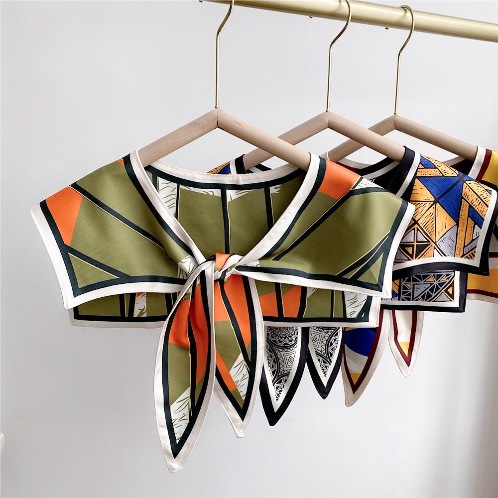 Silk Scarf Shawl for Women - Versatile Double-Layer Neck Protection for Spring, Autumn, and Summer