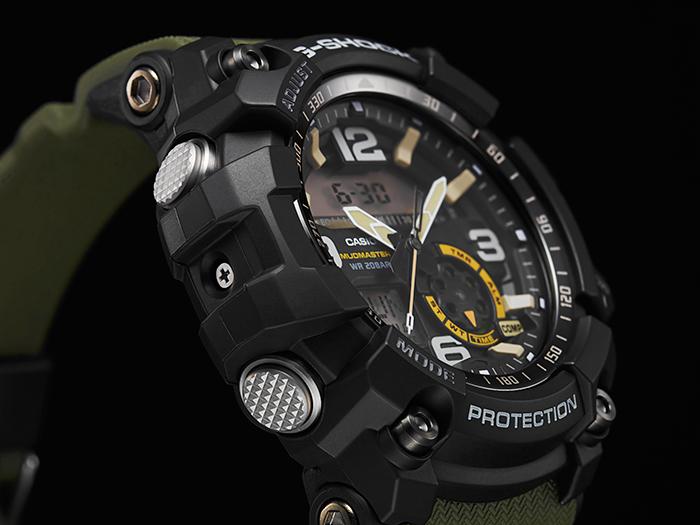 Casio Мужские кварцевые часы из нержавеющей стали GG-1000-1A3, водонепроницаемые 200м, ударопрочные, цифровые