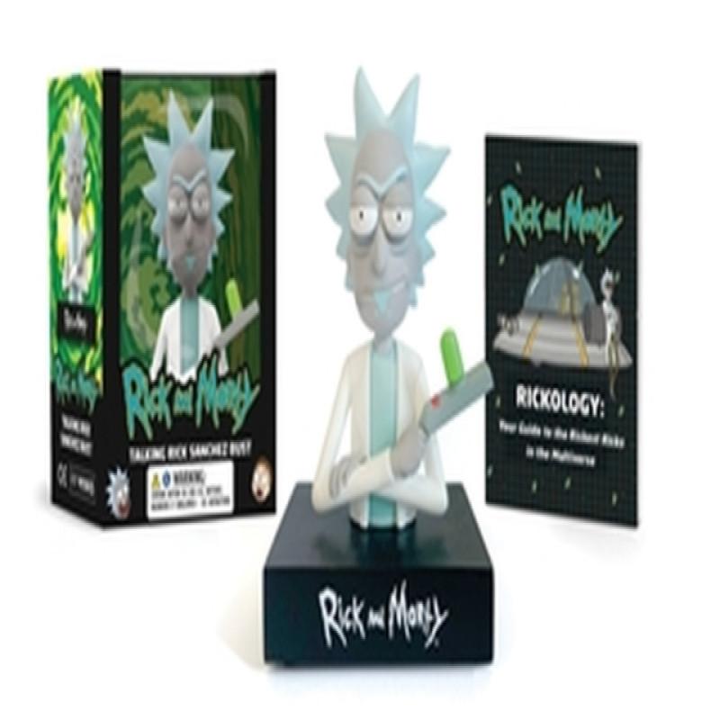 Rick and Morty Talking Rick Sanchez Bust by Running Press... 9780762482399