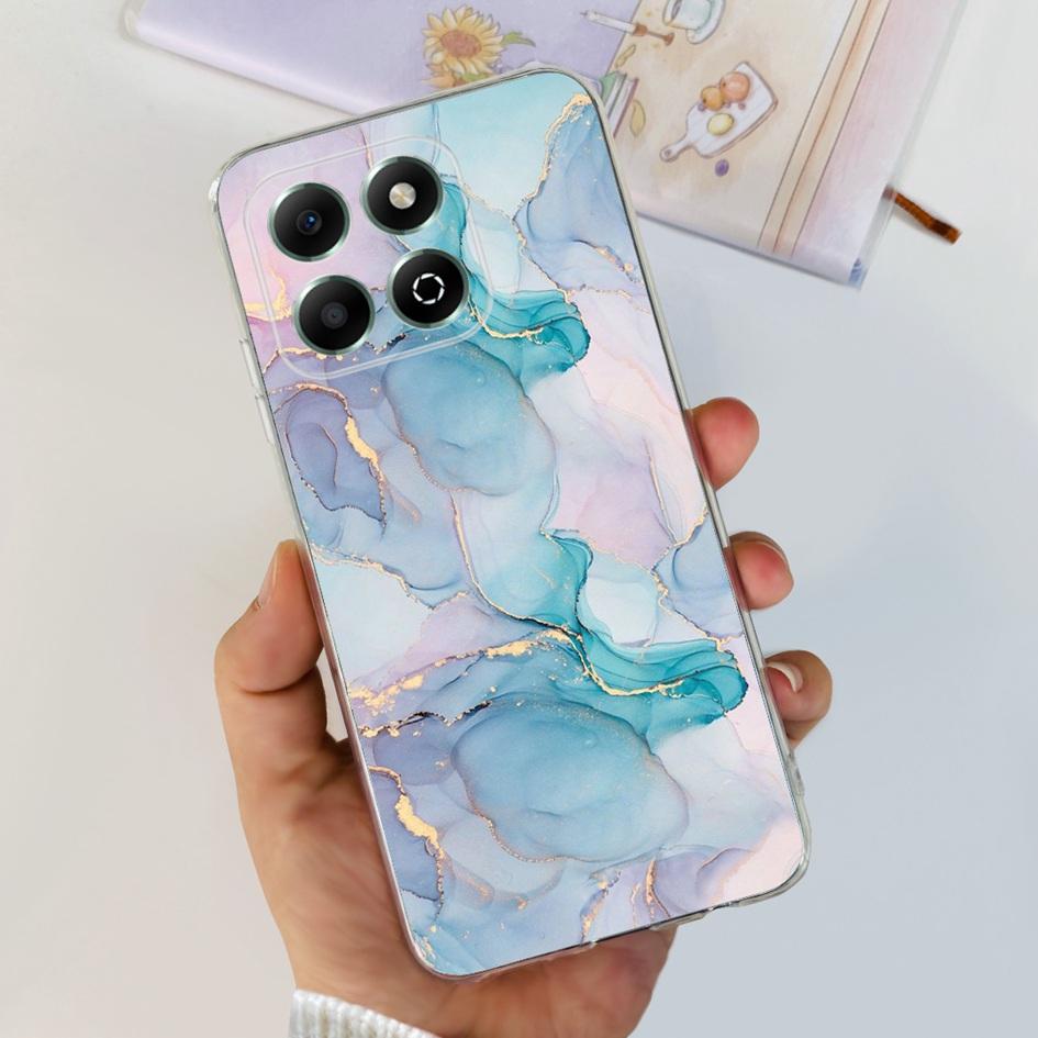 Чехол для Honor X6b JDY-LX1 JDY-LX2 Чехол Роскошный Мраморный Узор Мягкий Прозрачный Силиконовый Задняя Крышка Телефона Для Honor X6b 4G X 6B Fundas