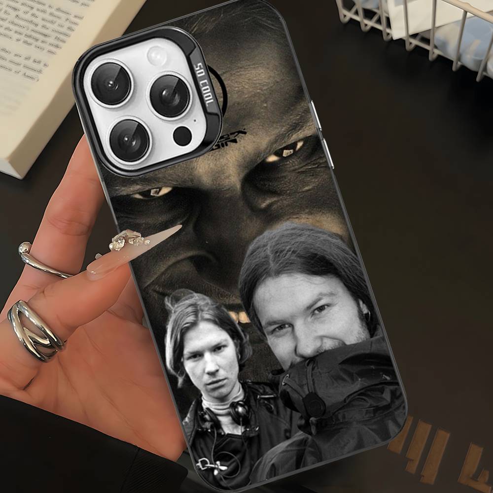 Чехол для телефона A-Aphex T-Twin для iPhone 17 16 15 14 13 Pro Max Plus Матовый цветная задняя крышка