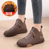 2025 осень и зима новая мягкая подошва удобные средней высоты и высокие мартин короткие ботинки бархатные теплые на плоской подошве женские туфли повседневная обувь для скейтборда