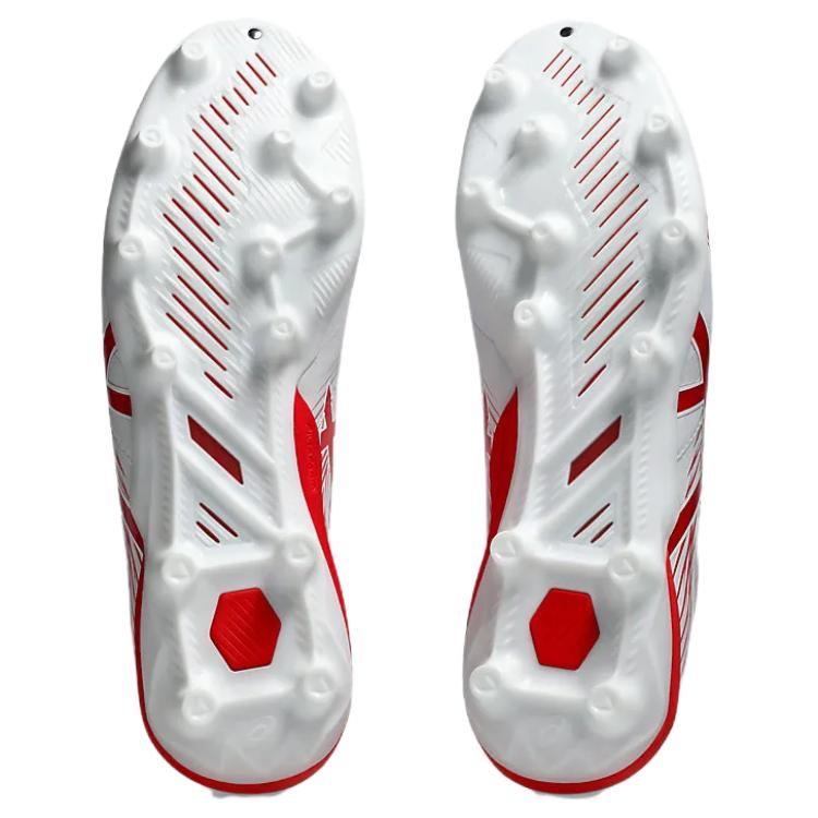 Asics Swift Strike Comfortable Versatile FG (Rubber Long Stud) Durable Soccer Shoes Men Soccer Shoes White 1101A065-101