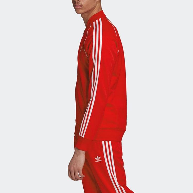 Adidas Оригинальная повседневная дышащая спортивная куртка с логотипом трилистника с полосками по бокам, мужские куртки светло-малинового цвета GF0196