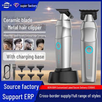 Перезаряжаемая керамическая электрическая машинка для стрижки волос для дома и салона