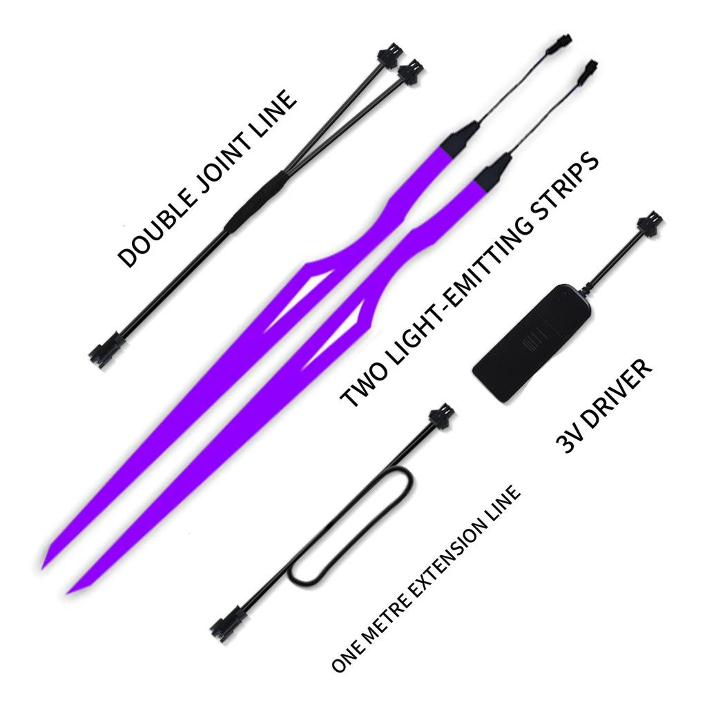 Шлем мотоцикла ночной свет езда сигнальная лампа EL полоса мигающая прочный комплект бар светодиодная лента отражатель холодный свет пленка шлем своими руками