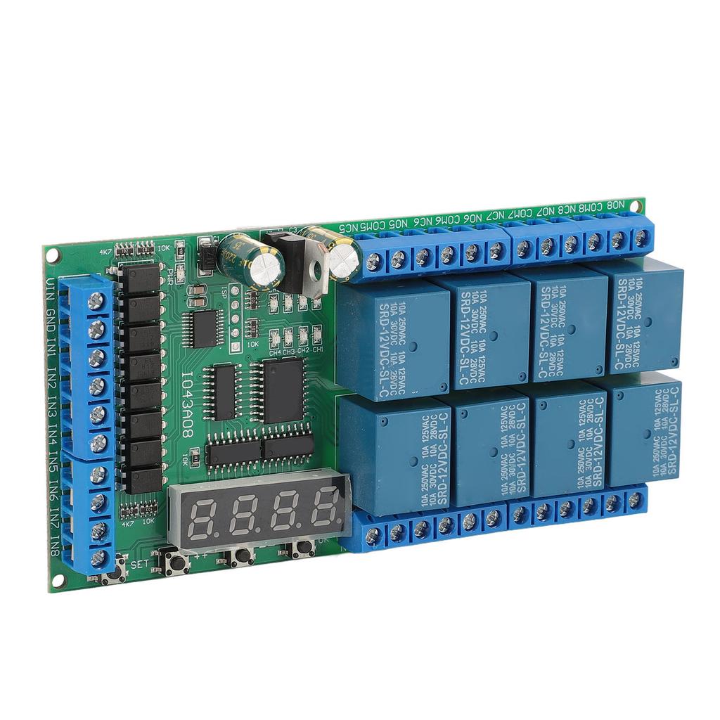Timer Delay Relay Module IO43A08 8 Channel Multifunction Loop Interlock Self Locking Momentary Bista
