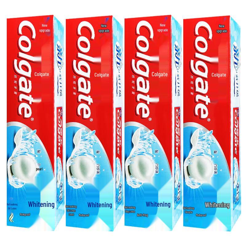 Colgate Отбеливающая зубная паста для свежего дыхания, семейная упаковка