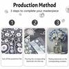 Цветочная жемчужная картина ручной работы DIY жемчужная арт-картина наклейки домашний декор подарки