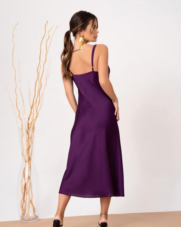 Silk Slip Dress with Straps ISSA Plus