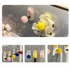 Набор из 5 нержавеющих пластиковых крючков для полотенец с сильным клеем, простая установка, подвесной крючок для ванной комнаты, настенные вешалки для одежды
