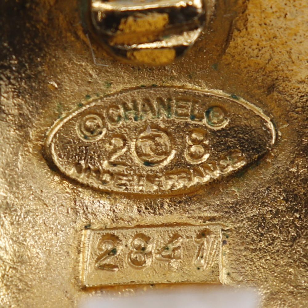 Chanel Серьга COCO Mark винтажная Позолоченное золото 16 г Женская Б/у