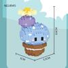Сделай сам Мини Набор строительных блоков с кактусами в горшках Комнатное растение Садовые игрушки Детские игрушки для сборки Креативный декор