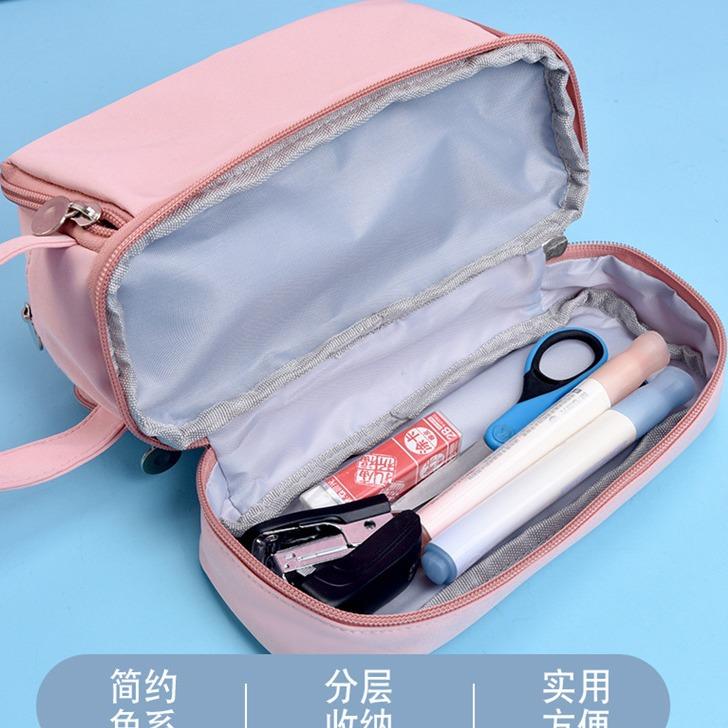 Kpop Demon Hunters Letter A-Z Pencil Bag Rumi Mira Zoey Girl Student Pencil Case High-capacity Stationery Pouch School Supplies