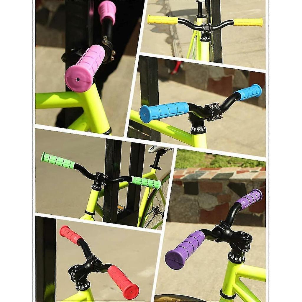 Rubber Bicycle Handlebar Grip Bike Handlebar Grips Non Slip Mushroom Grips For Kid's Bikesgreen - DD