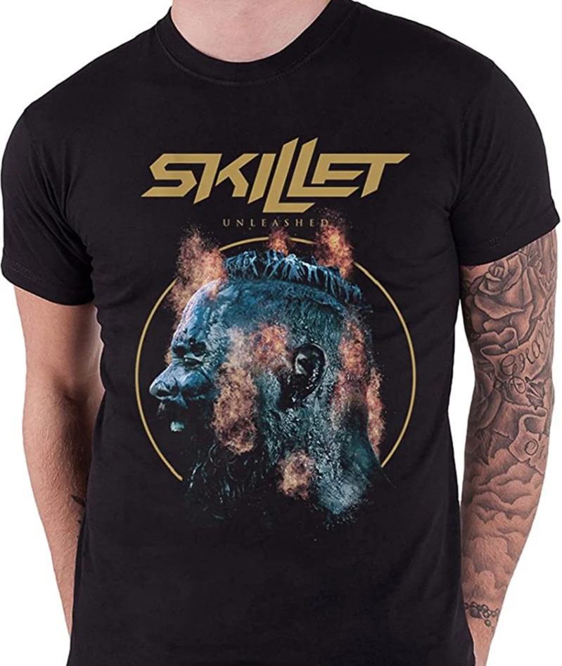 Skillet Band Unleashed shirt Short Sleeve T-Shirt Mens Womens Tees Top, size S-4XL