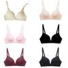 Student Girl Ultra-Thin Solid Color Push Up Bra Seamless Underwear Bralette