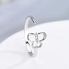 Кольцо-бабочка в корейском стиле из стерлингового серебра 925 пробы, модное универсальное кольцо, нишевое кольцо, серебряные аксессуары