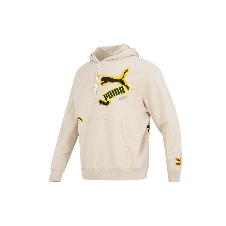 Puma Толстовка Classics Street Sport с буквенным логотипом Мужские топы цвета хаки 539966-88