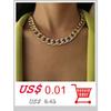 Exaggerated Chunky Metal Wire Torques Choker Necklace Women Collar Punk Gold Color Wide Smooth Chain Jewelry Bijoux Steampunk