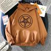 Gothic Mysterious Five-pointed Star Satan Print Hoodie Men's Simple Casual Hoodie Street Loose Sweatshirt Fleece Sportsw Hoodies & Sweatshirts Men’s