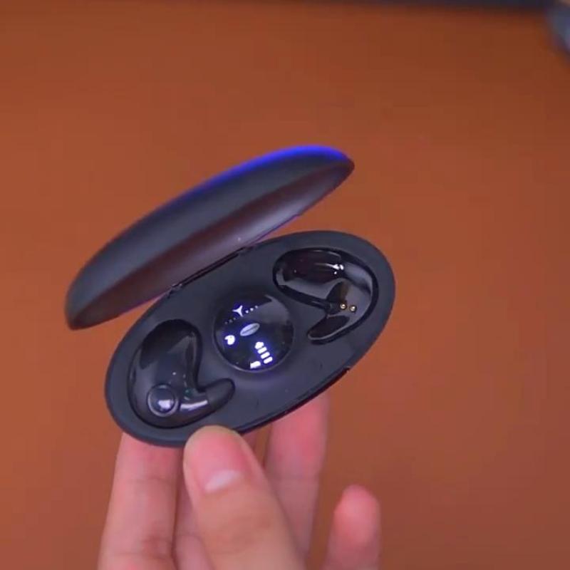 Невидимые беспроводные наушники для сна с шумоподавлением TWS Bluetooth 5,3, скрытые наушники IPX5, водонепроницаемая спортивная гарнитура