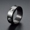 Six Word Truth Titanium Steel Rotary High Quality Ring European And American Men 'S Personality Decompression Transport Ring