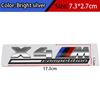 FA6ABS Tricolor M mark Competition Car Trunk Badge Emblem Thunder Edition Sticker For BMW 7m 8x1m X2M X3M X4M X5M X6M X7M x 5