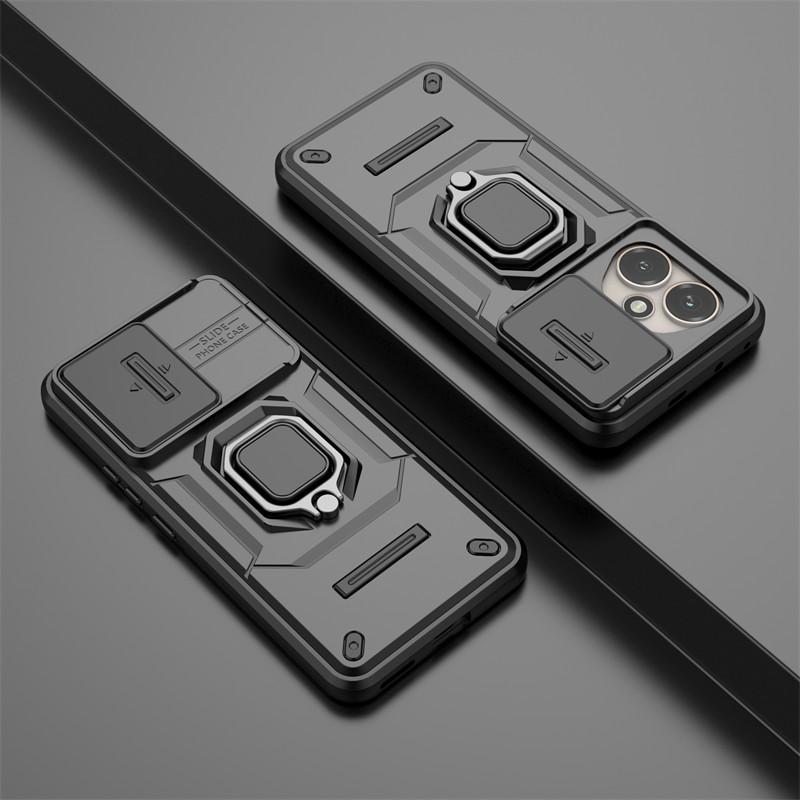 For Honor 400 Pro Global Case Slide Camera Len Cases Honor 400 Pro Global 5G Cover Shockproof Armor PC Phone Cover Honor 400 Pro