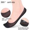 Women's Lightweight Invisible Liner Socks For Shallow Shoe Cotton Blend Mesh Fabric Nonslip Summer Footwear Accessories