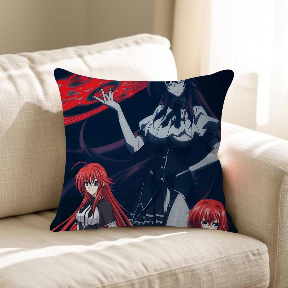 Anime H-High School Dxd Cushion Cover Inches Farmhouse Decor Home Throw Pillow Covers For Couch Decorations