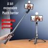 Fully Automatic Bluetooth Selfie Stick Tripod with Fill Light for Live Streaming and Photography
