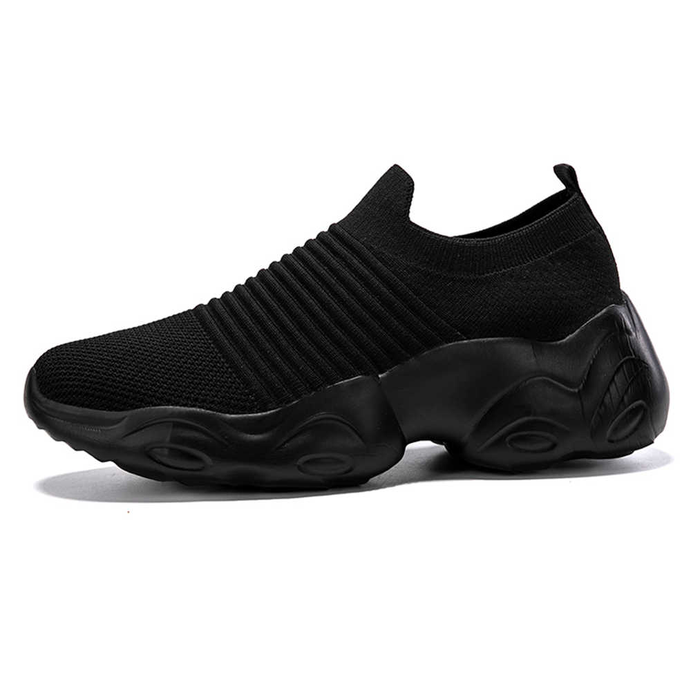 Fashion Lazy Knit Womens Adult Walking Vulcanized Shoes Training Sneakers Sport 0 Top Sale Ternis High-quality Best-selling