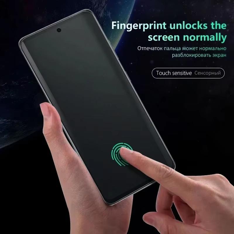 Защитное стекло с защитой конфиденциальности для Samsung Galaxy S23/S22/S21 Plus/Note20/S24/S25/S26 Ultra и iPhone 17/16 - Защита от отпечатков пальцев, от разбиения, от царапин, от масляных пятен - 1 шт.