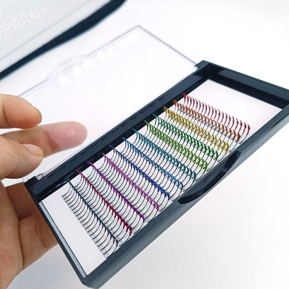 Ресницы отдельные кластерные ресницы искусственные цветные ресницы блестящие цветные ресницы косплей ресницы