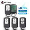 KEYYOU KR5V2X Для Honda Accord Piot CR-V Civic HRV 2016 2017 2018 2019 2020 433 МГц Чип ID47 Умный Дистанционный Ключ от Автомобиля 2/3/4/5/6/7BNT