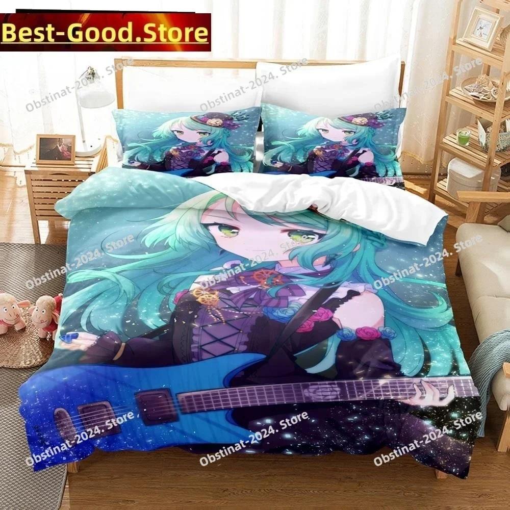 3D Аниме BanG Dream! Girls Band Party! Постельное белье с принтом, одинарное, одеяло, пододеяльник, наволочка, комплект из 3 предметов, детский и взрослый размер
