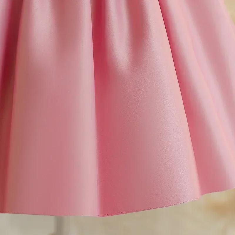 Милое платье для девочек, пышное платье-пачка для принцессы, вечернее платье с цветочным принтом, свадебное платье для подружки невесты, торжественное праздничное платье для малышей